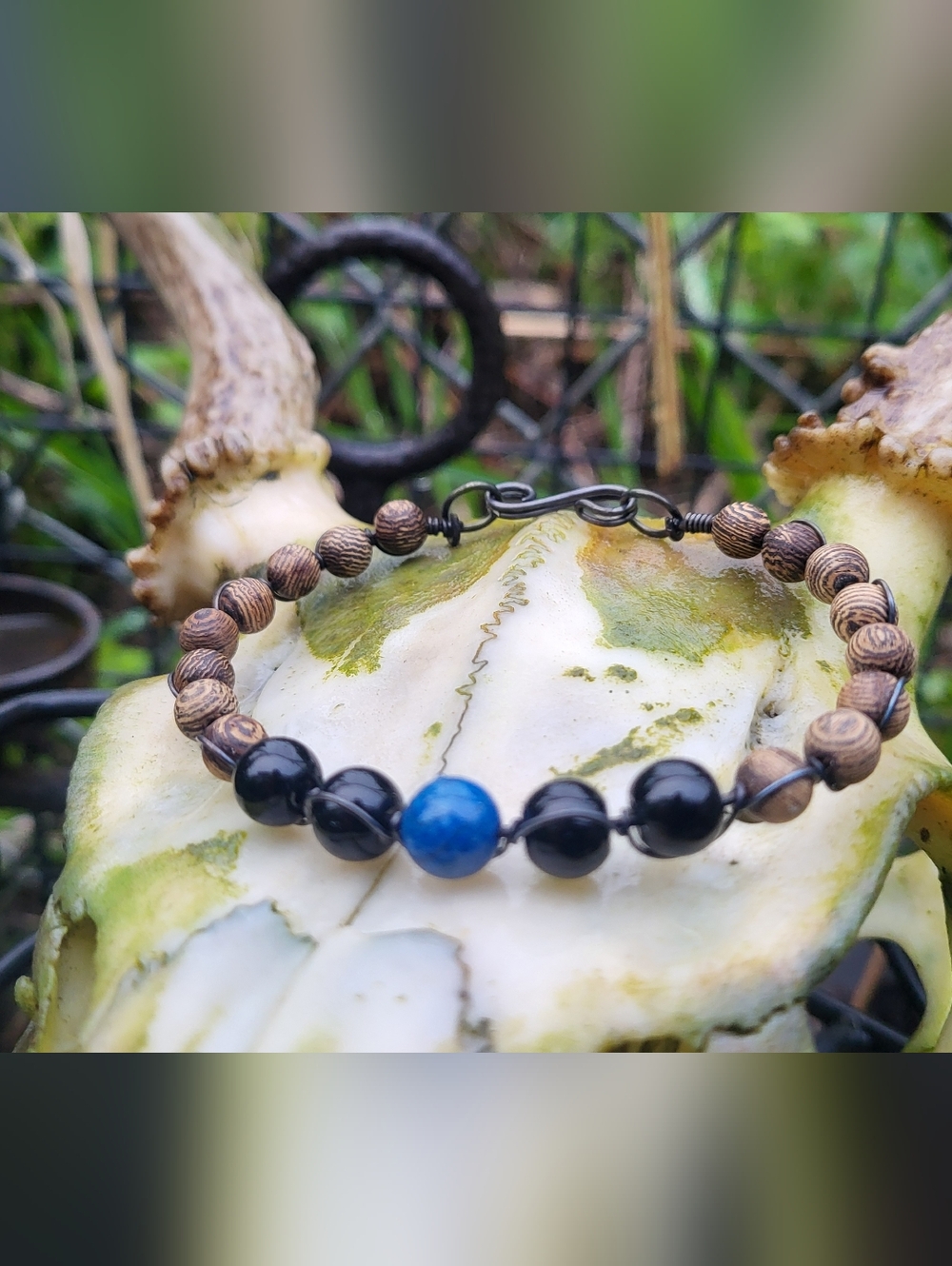 Handcrafted Copper & Beads Bracelet